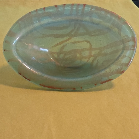 Annieglass Other - Vintage Annieglass (Signed) Small Oval Glass Bowl